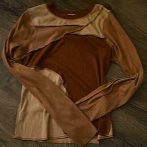 Brown long sleeve Buckle
